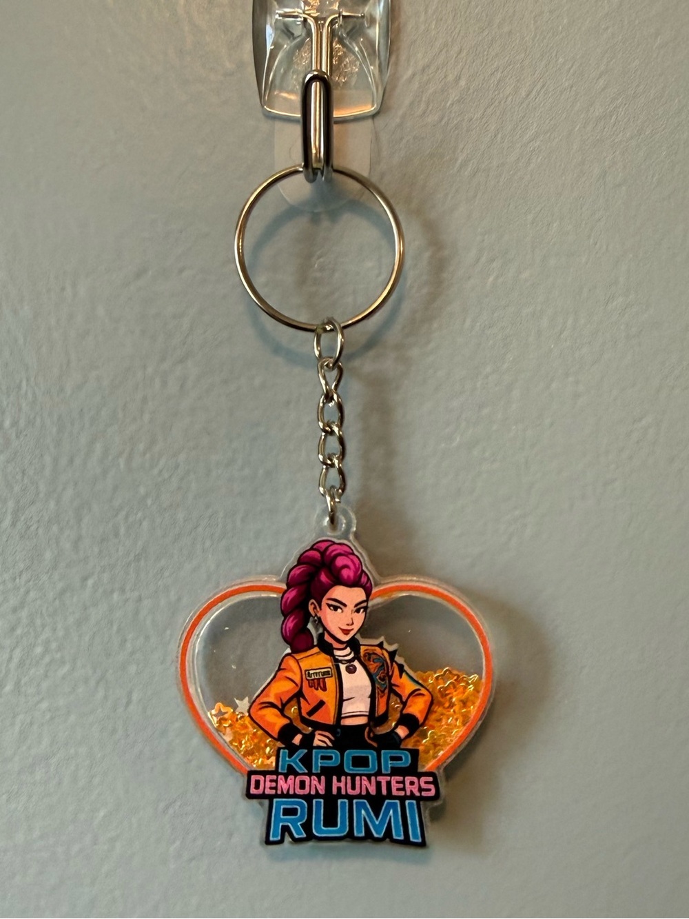 Rumi Glitter Shaker Keychain